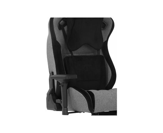 Кресло игровое GT Racer X-0724 Fabric Gray/Black Suede, изображение 6 Кресло игровое GT Racer X-0724 Fabric Gray/Black Suede, изображение 6
