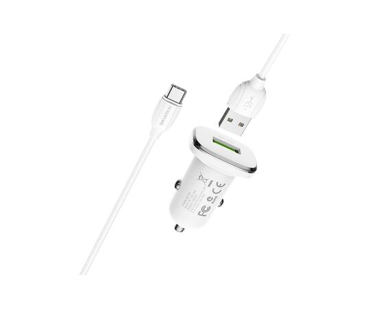 Зарядное устройство BOROFONE BZ12A single port USB-A White (BZ12ACW), изображение 2 Зарядное устройство BOROFONE BZ12A single port USB-A White (BZ12ACW), изображение 2