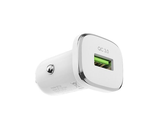 Зарядное устройство BOROFONE BZ12A single port USB-A White (BZ12ACW), изображение 3 Зарядное устройство BOROFONE BZ12A single port USB-A White (BZ12ACW), изображение 3