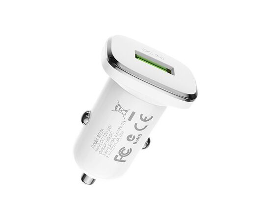 Зарядное устройство BOROFONE BZ12A single port USB-A White (BZ12ACW), изображение 4 Зарядное устройство BOROFONE BZ12A single port USB-A White (BZ12ACW), изображение 4