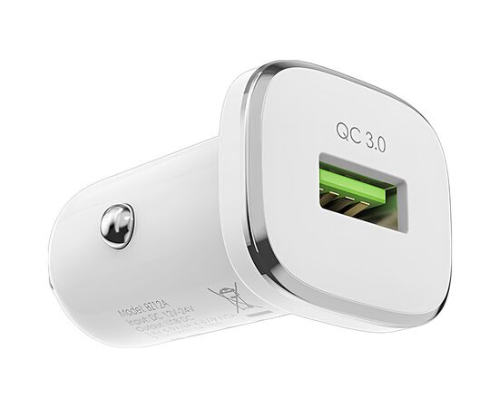 Зарядное устройство BOROFONE BZ12A single port USB-A White (BZ12AW), изображение 3 Зарядное устройство BOROFONE BZ12A single port USB-A White (BZ12AW), изображение 3