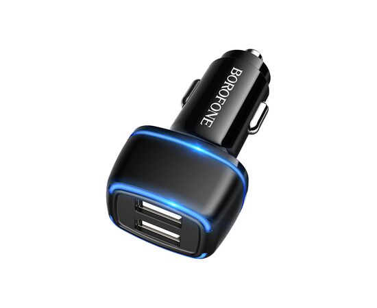 Зарядное устройство BOROFONE BZ14 Max dual port (Type-C) USB Black (BZ14CB), изображение 3 Зарядное устройство BOROFONE BZ14 Max dual port (Type-C) USB Black (BZ14CB), изображение 3