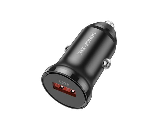 Зарядное устройство BOROFONE BZ18 single port QC3.0 car charger USB Black (BZ18B), изображение 2 Зарядное устройство BOROFONE BZ18 single port QC3.0 car charger USB Black (BZ18B), изображение 2