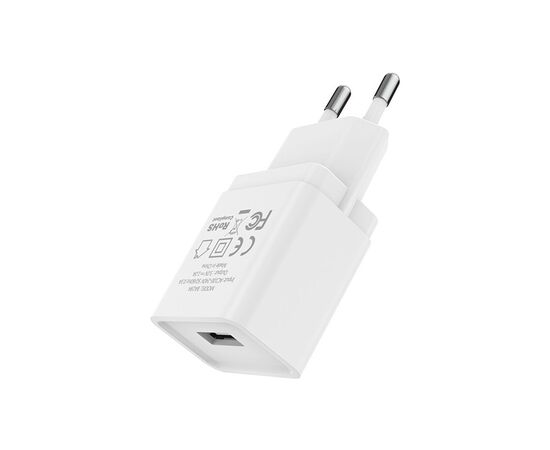 Зарядное устройство BOROFONE BA19A Nimble single port White (BA19AW), изображение 2 Зарядное устройство BOROFONE BA19A Nimble single port White (BA19AW), изображение 2