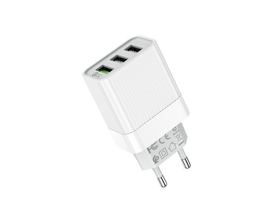 Зарядное устройство BOROFONE BA40A Speedway White (BA40AW), изображение 2 Зарядное устройство BOROFONE BA40A Speedway White (BA40AW), изображение 2