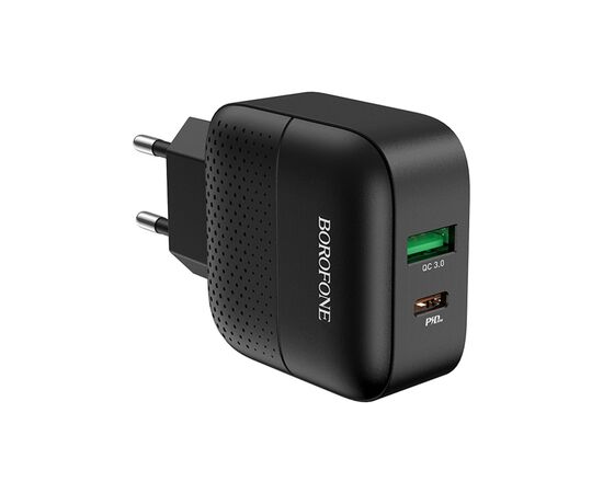 Зарядное устройство BOROFONE BA46A Premium Black (BA46AB), изображение 2 Зарядное устройство BOROFONE BA46A Premium Black (BA46AB), изображение 2