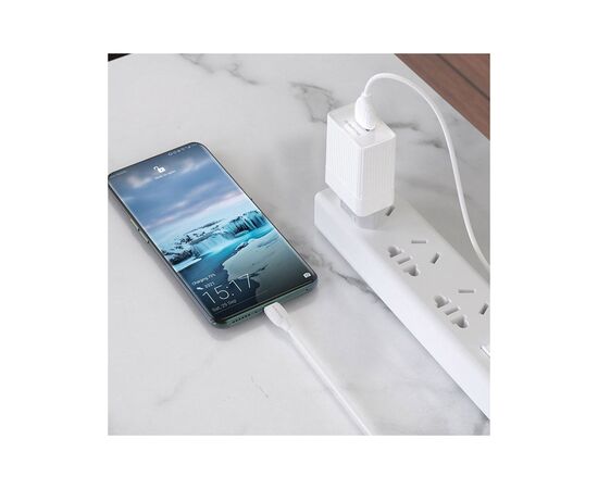 Зарядное устройство BOROFONE BA47A Mighty speed single port QC3.0 3A + Type-C cable White (BA47ACW), изображение 8 Зарядное устройство BOROFONE BA47A Mighty speed single port QC3.0 3A + Type-C cable White (BA47ACW), изображение 8