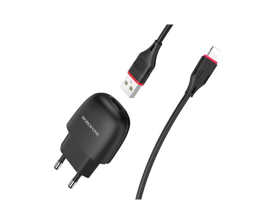 Зарядное устройство BOROFONE BA49A Black (BA49ALB), изображение 2 Зарядное устройство BOROFONE BA49A Black (BA49ALB), изображение 2