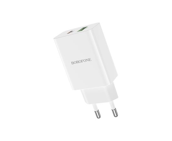 Зарядное устройство BOROFONE BA56A Lavida dual port PD20W+QC3.0 charger White (BA56AW), изображение 5 Зарядное устройство BOROFONE BA56A Lavida dual port PD20W+QC3.0 charger White (BA56AW), изображение 5