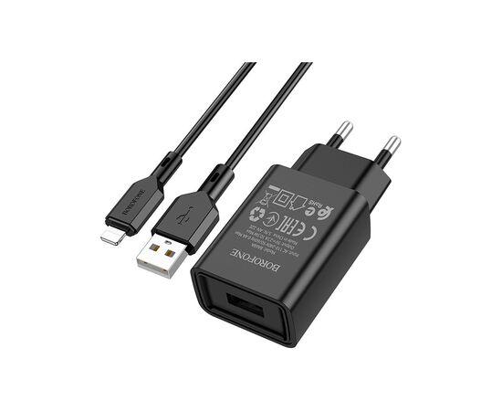 Зарядное устройство BOROFONE BA68A Black (BA68ALB), изображение 2 Зарядное устройство BOROFONE BA68A Black (BA68ALB), изображение 2