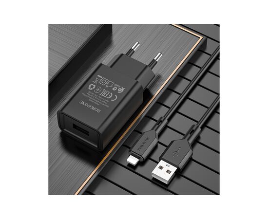 Зарядное устройство BOROFONE BA68A Black (BA68ALB), изображение 5 Зарядное устройство BOROFONE BA68A Black (BA68ALB), изображение 5