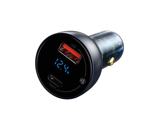 Зарядное устройство Baseus Particular Digital Display QC+PPS Car Charger 65W Cable(Type-C toType-C100W 1m) USB-A/Type-C Dar (TZCCKX-0G), изображение 3 Зарядное устройство Baseus Particular Digital Display QC+PPS Car Charger 65W Cable(Type-C toType-C100W 1m) USB-A/Type-C Dar (TZCCKX-0G), изображение 3
