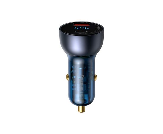 Зарядний пристрій Baseus Particular Digital Display QC+PPS Car Charger 65W Cable(Type-C toType-C100W 1m) USB-A/Type-C Dar (TZCCKX-0G)