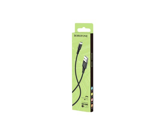 Дата кабель USB 2.0 AM to Micro 5P 1.0m BX20 Enjoy 2A Black BOROFONE (BX20MB), изображение 3 Дата кабель USB 2.0 AM to Micro 5P 1.0m BX20 Enjoy 2A Black BOROFONE (BX20MB), изображение 3