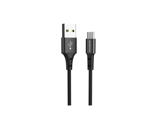 Дата кабель USB 2.0 AM to Micro 5P 1.0m BX20 Enjoy 2A Black BOROFONE (BX20MB)