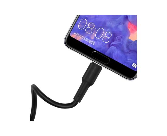 Дата кабель USB 2.0 AM to Type-C 1.0m BX30 Silicone 3A Black BOROFONE (BX30CB), изображение 3 Дата кабель USB 2.0 AM to Type-C 1.0m BX30 Silicone 3A Black BOROFONE (BX30CB), изображение 3