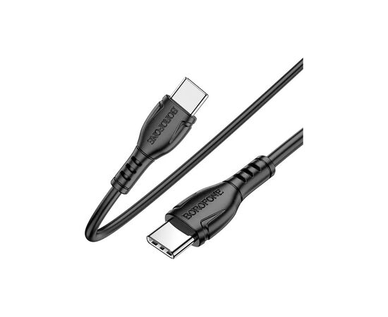 Дата кабель USB-C to USB-C 1.0m BX51 Triumph 60W Black BOROFONE (BX51CCB), изображение 4 Дата кабель USB-C to USB-C 1.0m BX51 Triumph 60W Black BOROFONE (BX51CCB), изображение 4