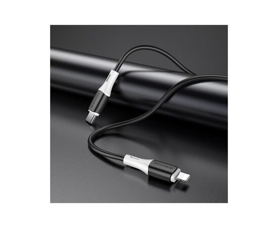 Дата кабель USB-C to Lightning 1.0m BX79 3A BOROFONE (BX79PDLB), изображение 4 Дата кабель USB-C to Lightning 1.0m BX79 3A BOROFONE (BX79PDLB), изображение 4