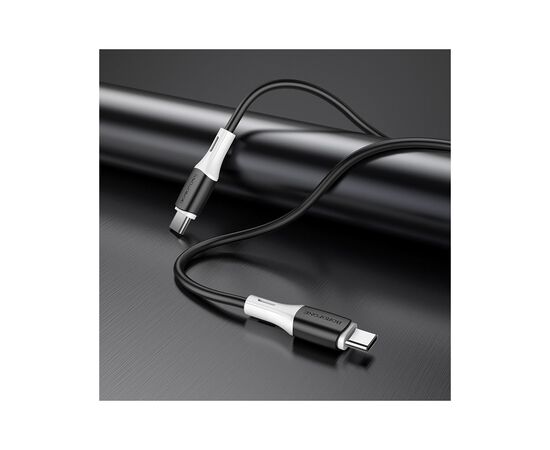 Дата кабель USB-C to USB-C 1.0m BX79 3A Black BOROFONE (BX79CCB), изображение 4 Дата кабель USB-C to USB-C 1.0m BX79 3A Black BOROFONE (BX79CCB), изображение 4