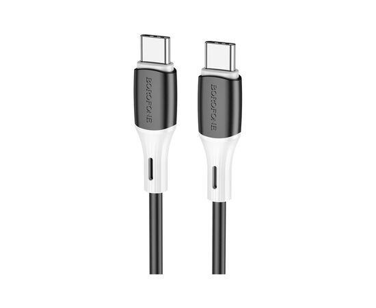Дата кабель USB-C to USB-C 1.0m BX79 3A Black BOROFONE (BX79CCB)