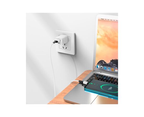 Дата кабель USB 2.0 AM to Type-C 1.0m BX79 3A White BOROFONE (BX79CW), изображение 4 Дата кабель USB 2.0 AM to Type-C 1.0m BX79 3A White BOROFONE (BX79CW), изображение 4