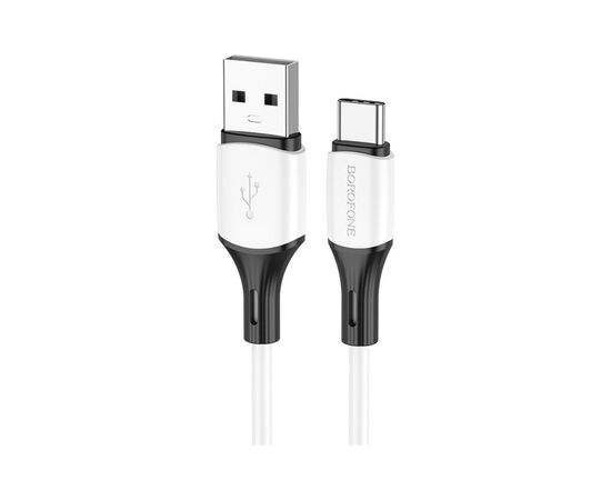 Дата кабель USB 2.0 AM to Type-C 1.0m BX79 3A White BOROFONE (BX79CW)