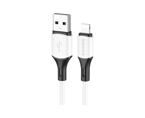 Дата кабель USB 2.0 AM to Lightning 1.0m 3A White BOROFONE (BX79LW)