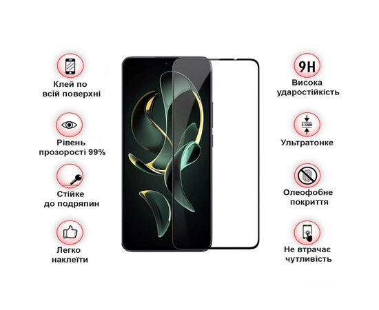 Скло захисне BeCover Xiaomi 13T/13T Pro Black (710171), зображення 5 Скло захисне BeCover Xiaomi 13T/13T Pro Black (710171), зображення 5