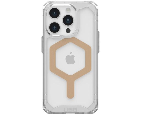 Чехол для мобильного телефона UAG Apple Iphone 15 Pro Plyo Magsafe, Ice/Gold (114286114381)