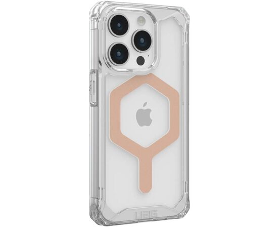 Чехол для мобильного телефона UAG Apple Iphone 15 Pro Plyo Magsafe, Ice/Rose Gold (114286114348), изображение 2 Чехол для мобильного телефона UAG Apple Iphone 15 Pro Plyo Magsafe, Ice/Rose Gold (114286114348), изображение 2