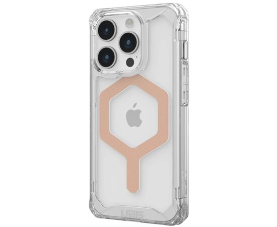Чехол для мобильного телефона UAG Apple Iphone 15 Pro Plyo Magsafe, Ice/Rose Gold (114286114348), изображение 3 Чехол для мобильного телефона UAG Apple Iphone 15 Pro Plyo Magsafe, Ice/Rose Gold (114286114348), изображение 3