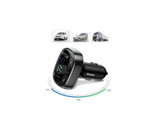 FM модулятор Baseus T typed Bluetooth MP3 Tarnish (CCALL-TM01), изображение 8 FM модулятор Baseus T typed Bluetooth MP3 Tarnish (CCALL-TM01), изображение 8
