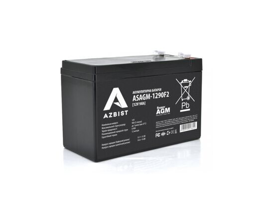 Батарея до ДБЖ AZBIST 12V 9Ah Super AGM (ASAGM-1290F2)