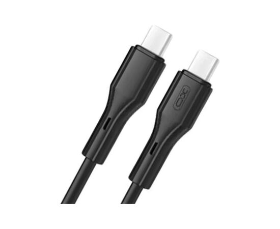 Дата кабель USB-C to USB-C 1.0m NB-Q231B 60W Black XO (NB-Q231B-BK), изображение 2 Дата кабель USB-C to USB-C 1.0m NB-Q231B 60W Black XO (NB-Q231B-BK), изображение 2