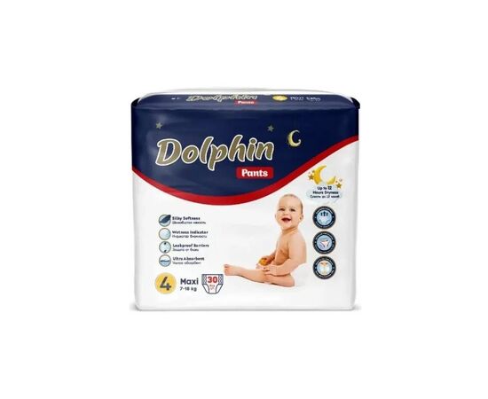 Подгузники Dolphin Dolphin 4 maxi 7-18 кг 30 шт (8680131207237)