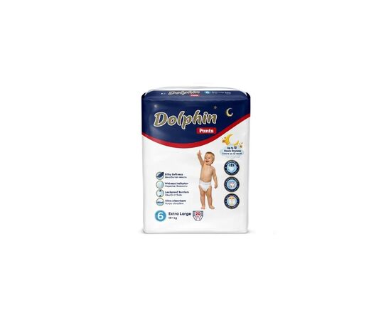 Подгузники Dolphin Dolphin 6 Exta large 15+ кг 20 шт (8680131207251)