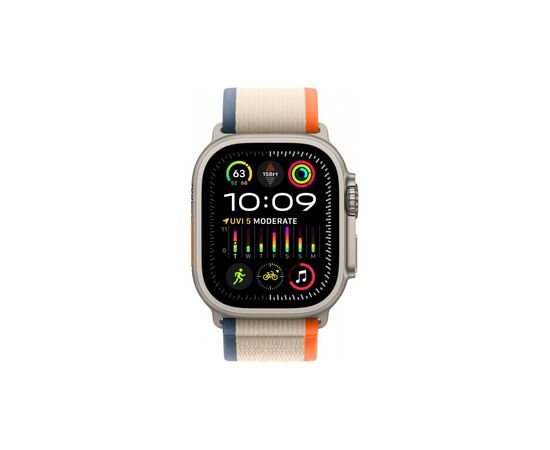 Смарт-годинник Apple Watch Ultra 2 GPS + Cellular, 49mm Titanium Case with Orange/Beige Trail Loop - S/M (MRF13UL/A), зображення 2 Смарт-годинник Apple Watch Ultra 2 GPS + Cellular, 49mm Titanium Case with Orange/Beige Trail Loop - S/M (MRF13UL/A), зображення 2