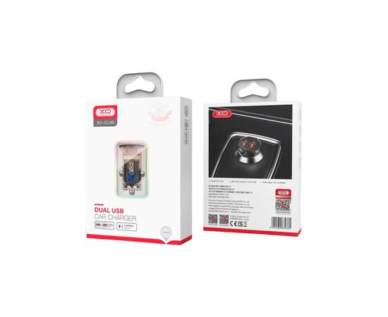 Зарядное устройство XO CC49 2USB 2.4A (Black/Brown) (XO-CC49), изображение 2 Зарядное устройство XO CC49 2USB 2.4A (Black/Brown) (XO-CC49), изображение 2