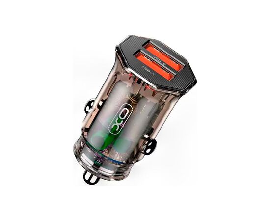 Зарядний пристрій XO CC49 2USB 2.4A (Black/Brown) (XO-CC49)