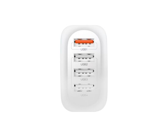 Зарядное устройство XO L100 4USB (1USB QC3.0 + 3USB 2.4A) 18W White (XO-L100), изображение 2 Зарядное устройство XO L100 4USB (1USB QC3.0 + 3USB 2.4A) 18W White (XO-L100), изображение 2