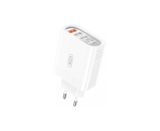 Зарядний пристрій XO L100 4USB (1USB QC3.0 + 3USB 2.4A) 18W White (XO-L100)