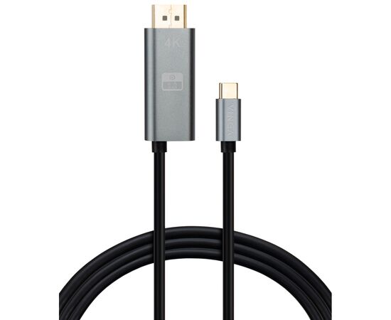 Кабель мультимедійний USB-C to DisplayPort 1.5m v1.2 4K60Hz PD 100W port Vinga (VCPVCCD1215PD)