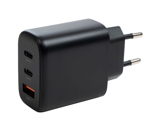 Зарядное устройство Vinga GaN 65W PD+QC 2C1A ports Wall Charger (VCPCHCCA65B), изображение 2 Зарядное устройство Vinga GaN 65W PD+QC 2C1A ports Wall Charger (VCPCHCCA65B), изображение 2
