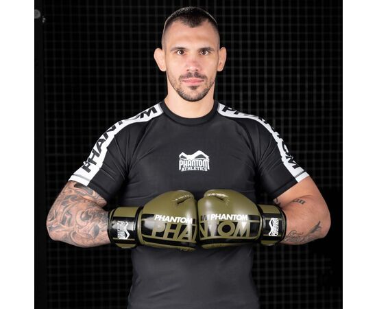 Боксерские перчатки Phantom APEX Army Green 16oz (PHBG2400-16), изображение 10 Боксерские перчатки Phantom APEX Army Green 16oz (PHBG2400-16), изображение 10