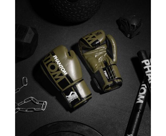 Боксерские перчатки Phantom APEX Army Green 16oz (PHBG2400-16), изображение 8 Боксерские перчатки Phantom APEX Army Green 16oz (PHBG2400-16), изображение 8