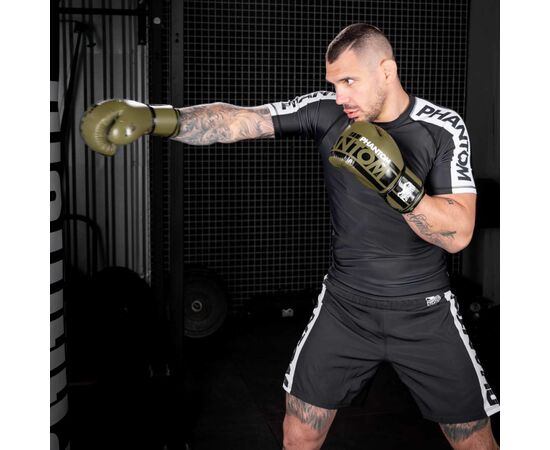 Боксерские перчатки Phantom APEX Army Green 16oz (PHBG2400-16), изображение 9 Боксерские перчатки Phantom APEX Army Green 16oz (PHBG2400-16), изображение 9