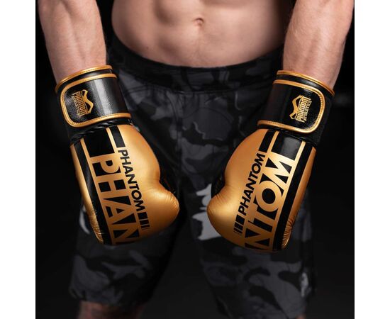 Боксерские перчатки Phantom APEX Elastic Gold 16oz (PHBG2215-16), изображение 4 Боксерские перчатки Phantom APEX Elastic Gold 16oz (PHBG2215-16), изображение 4