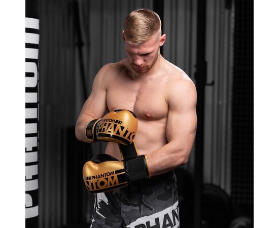 Боксерские перчатки Phantom APEX Elastic Gold 16oz (PHBG2215-16), изображение 8 Боксерские перчатки Phantom APEX Elastic Gold 16oz (PHBG2215-16), изображение 8