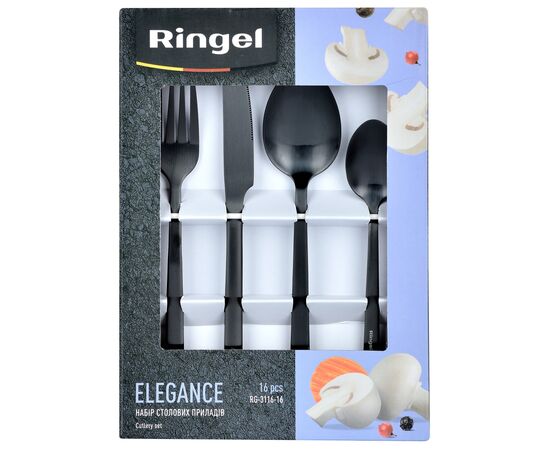 Набор столовых приборов Ringel Elegance 16 предметів (RG-3116-16), изображение 3 Набор столовых приборов Ringel Elegance 16 предметів (RG-3116-16), изображение 3