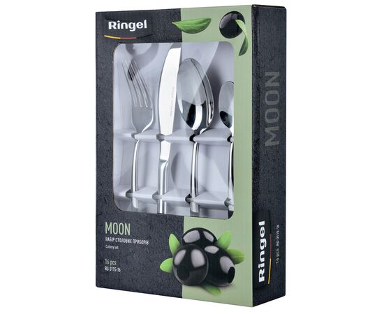 Набор столовых приборов Ringel Moon 16 предметів (RG-3115-16), изображение 3 Набор столовых приборов Ringel Moon 16 предметів (RG-3115-16), изображение 3